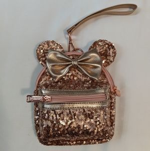 Sparkly pink Disney Loungefly bag
